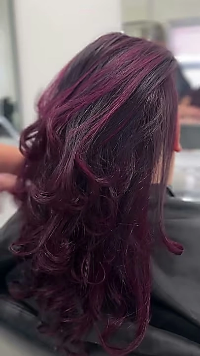 Rich violet result after Dikson Violet Booster+