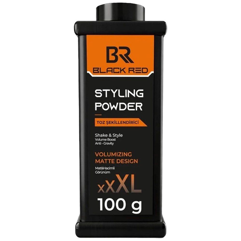 Black Red Volumizing Matte Design powder