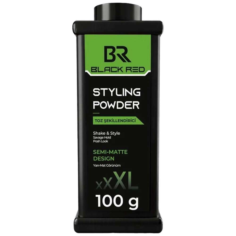 Black Red Semi-Matte Design powder