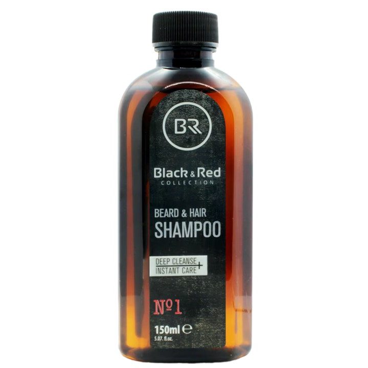 Black Red Beard and Hair Shampoo